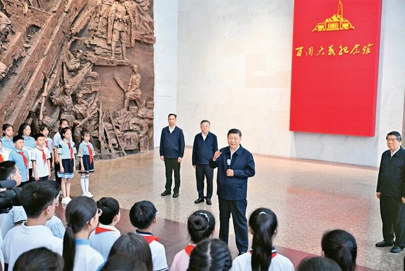 【转载】习近平：弘扬伟大抗战精神，，，，，，，，向着中华民族伟大复兴的光辉彼岸奋勇前进